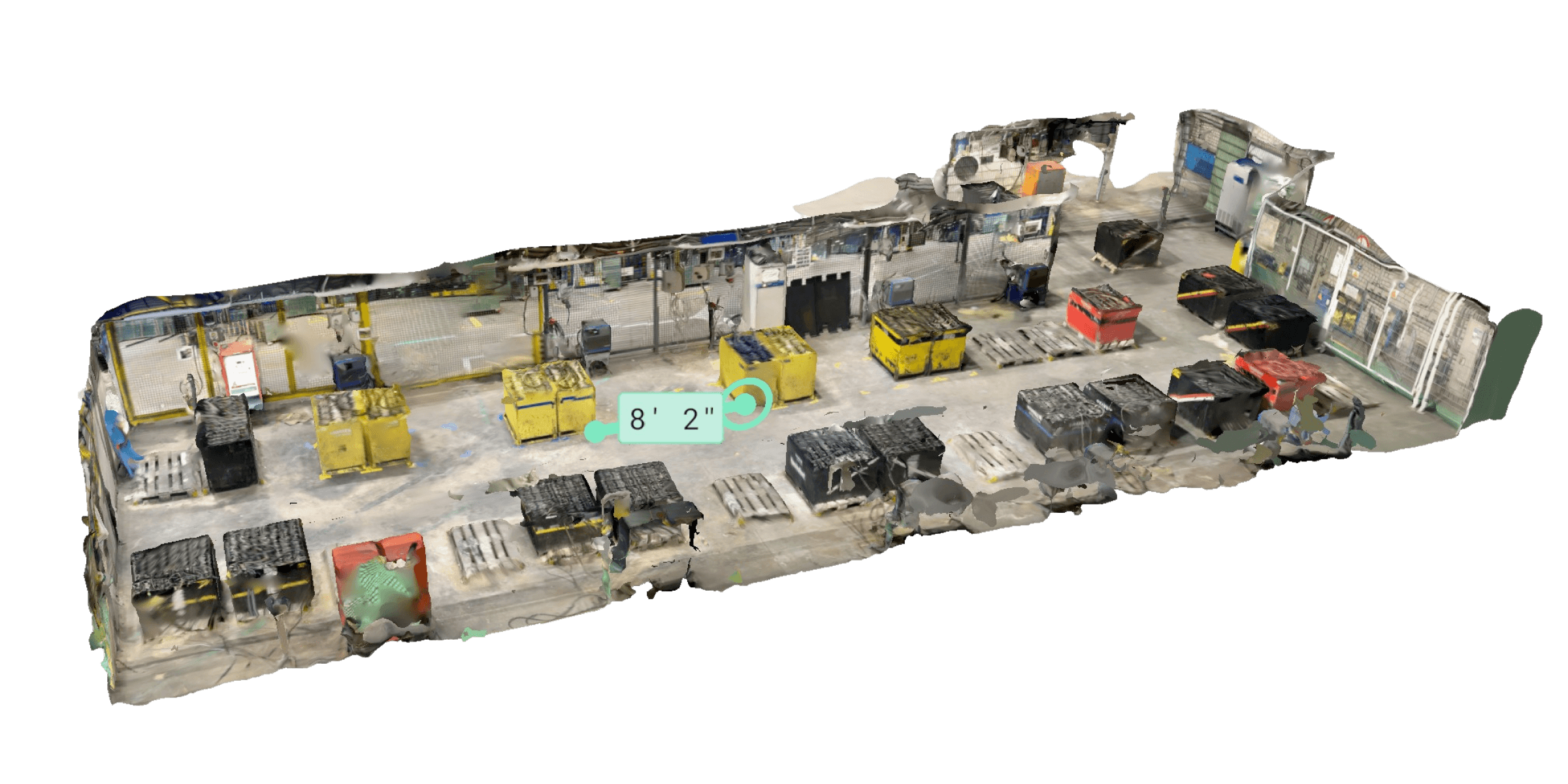 3D space scan of a business facility