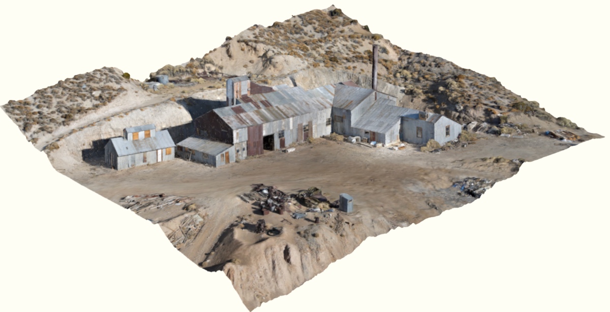 3D scan of the Union Mine entrance in Cerro Gordo